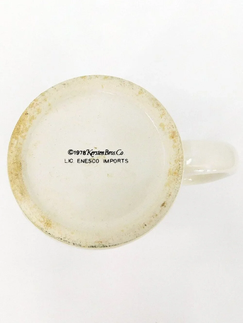 1978 Kersten Bros & Co. Vintage Santa & Reindeer Novelty Holiday Ceramic Mug